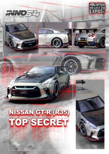 Nissan GT-R R35 Top Secret Inno 64 Malaysia Diecast Expo 2024 Special Edition