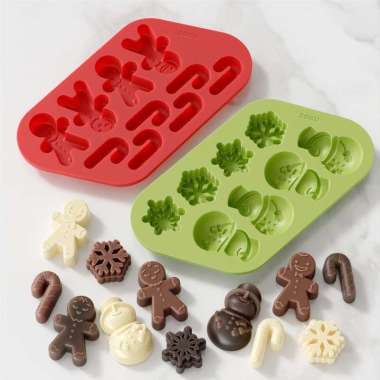 Zoku Holiday Chocolate Mold - Cetakan Es Batu Unik, Cetakan Es Batu Silicon, Cetakan Es Batu Minuman
