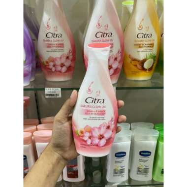 Citra Hand and Body Lotion Golden Glow Uv Coconut Oil & Turmeric Hand Body Lotion 200ml Sakura Glow 