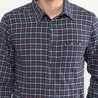 Cressida Kemeja Pria Slim Fit Navy - Hmkbl.db060x L