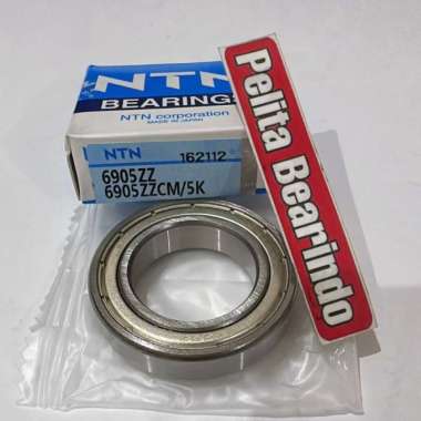Bearing 6905 ZZ NTN Ukuran 25 x 42 x 9 mm Bering 6905ZZ tutup besi