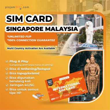Pinjam Wifi Sim Card Singapore Malaysia Indonesia Daily 1GB/Day 15 Hari