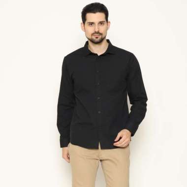 AMK Kemeja Pria Lengan Panjang SHS Igor L/S Black M