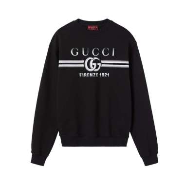 Gucci Double G Firenze 1921 Faded Print Sweatshirt Black XL Black