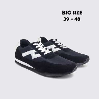 VUTTA BLACK - Sepatu Pria Olahraga Casual Sport Jogging Sneaker Badminton Tenis Lari Big Size 46