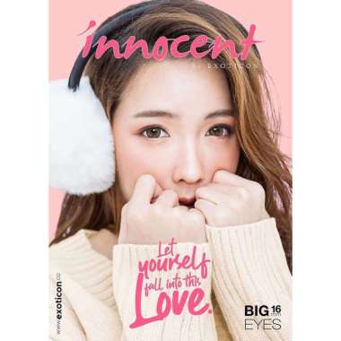 Softlens/Soflen X2 Innocent Big Eyes Diameter 16mm by Exoticon Grey