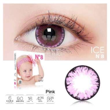 Softlens/Soflen Ice N8 by Exoticon Diameter 16.0mm Pink