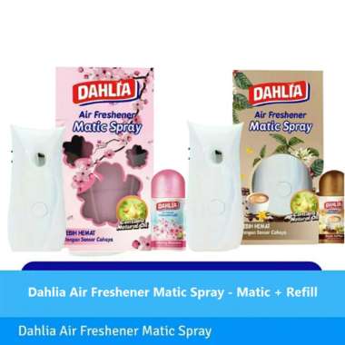 Dahlia Air Freshener Matic Spray (Alat + Refill) - Pengharum Ruangan coffee