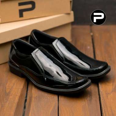 PAULMAY - Sepatu Formal Casual Pria Wina 100 Black 42 Black