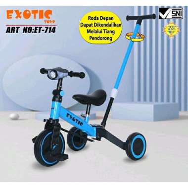 EXOTIC BALANCE BIKE ET 714 4IN1 SEPEDA KESEIMBANGAN ANAK SEPEDA RODA TIGA ANAK ADA DORONGAN HADIAH A