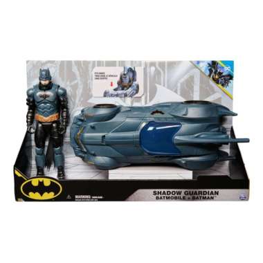 Mainan Mobil-mobilan DC Batman 12" Shadow Guardian Batmobile with Figure