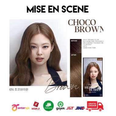 MISE EN SCENE HELLO BUBBLE HAIR COLOR INSTAN GRAB GOJEK CHOCO BROWN