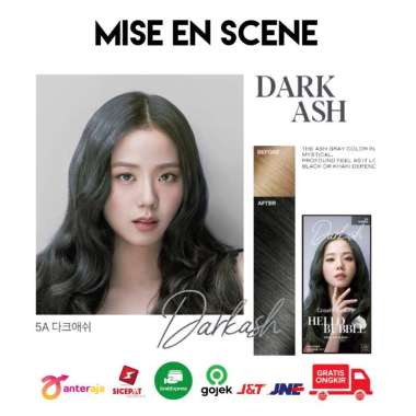 MISE EN SCENE HELLO BUBBLE HAIR COLOR INSTAN GRAB GOJEK DARK ASH