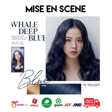 MISE EN SCENE HELLO BUBBLE HAIR COLOR INSTAN GRAB GOJEK DEEP BLUE