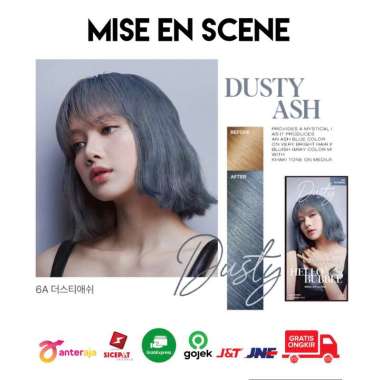MISE EN SCENE HELLO BUBBLE HAIR COLOR INSTAN GRAB GOJEK DUSTY ASH