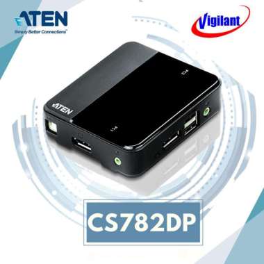 ATEN CS782DP 2-Port USB DisplayPort/Audio KVM Switch ( up to 4K UHD)