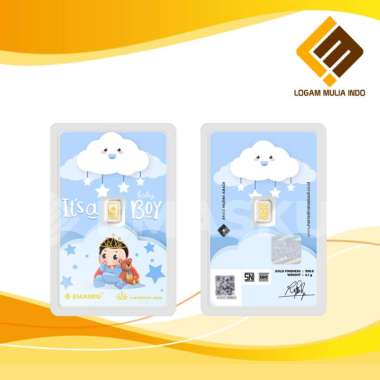 LOGAM MULIA MICRO GOLD EMASKU 0.1GRAM BABY BOY SERIES