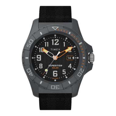 Jam Tangan Pria Timex Expedition North TW2V40500 Freedive Ocean Black Dial Black Recycled Fabric Str