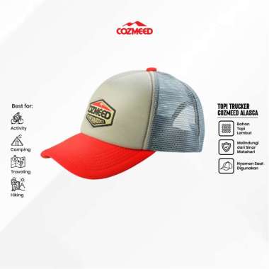Topi Trucker Unisex Cozmeed Alasca Abu