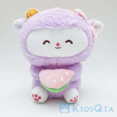 boneka domba lucu cute sheep bawa semangka ungu small