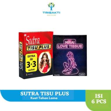 Sutra Tisu Plus Isi 6 Pcs - Tissue sutra Plus Tanpa Dibilas Tissu Magic plus -Tisu Tahan Lama Tisu M