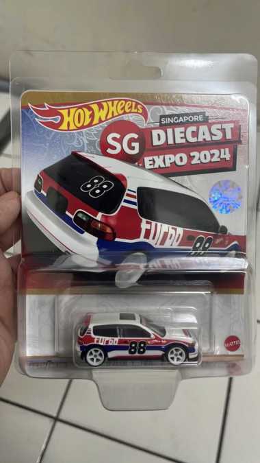 Hotwheels Honda Civic EG Singapore Diecast Expo 2024 Holo 393 From 500 Hot Wheels