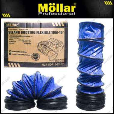 MOLLAR SDF10-25-10" Selang Flexible Ducting 10 meter Blower Ventilator Hose Exhaust blue