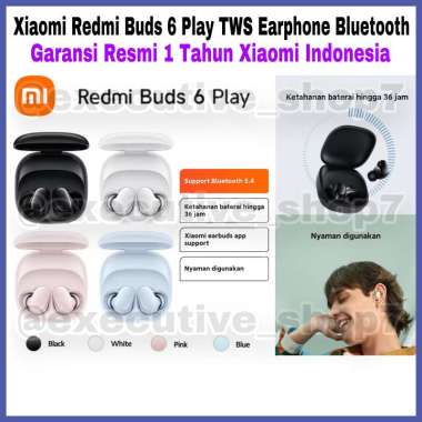 Redmi Buds 6 Play TWS Earphone Bluetooth - Garansi Resmi 1 Tahun Indonesia Pink