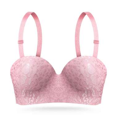 YouHave ( You’ve ) BH Bra Brukat Half Cup B Busa Sedang Push Up Kawat Kait 2 Bra Tali Bisa Dilepas B