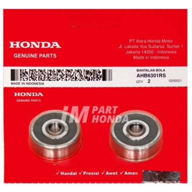 AHB6301RS Laher Roda Depan 6301RS 1 Set 2 Pcs Supra X 100 Tiger Megapro Verza CB CBR 150 R Old LED