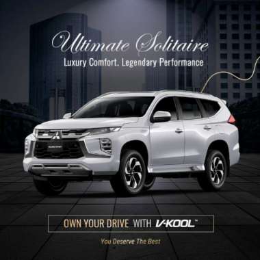 Kaca Film V-KOOL Ultimate Solitaire MITSUBISHI PAJERO SPORT DAKAR Belakang VK10