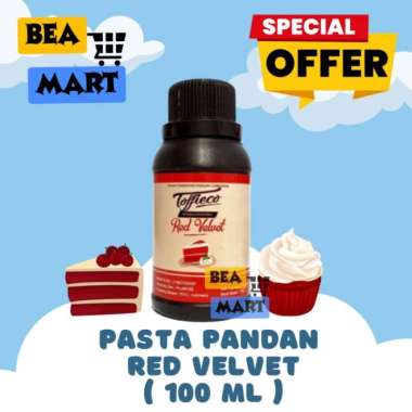 Toffieco Pasta Red Velvet 100gr | Perasa Perisa Makanan Essence Tofiko Tofieko Tofieco RedVelvet Red