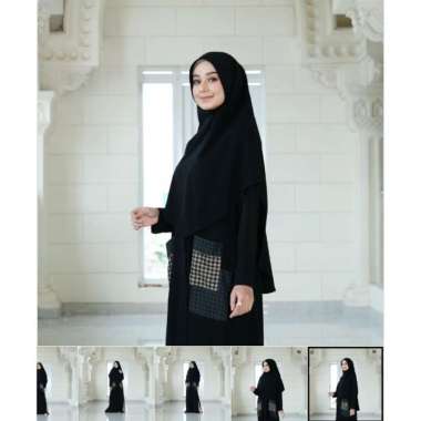 [READY] [NEW] MALIKA ABAYA BY LUDE ABAYA / ABAYA ARAB / ABAYA UMROH HAJI Hitam