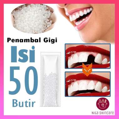 50BTR Penambal Gigi Ompong/Berlubang SUPER KUAT Gigi Palsu Temptooth Ori Gigi Palsu [Dewasa]
