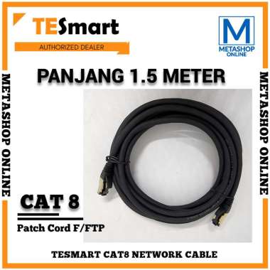 TESmart LAN Cable F/FTP CAT 8 ORIGINAL Kabel Ethernet RJ45 Braided 1.5 Meter