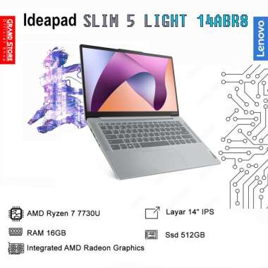 LAPTOP LENOVO IDEAPAD SLIM 5 IPS AMD Ryzen 7 7730U 16GB/512GB WIN 11 PROFESSIONAL