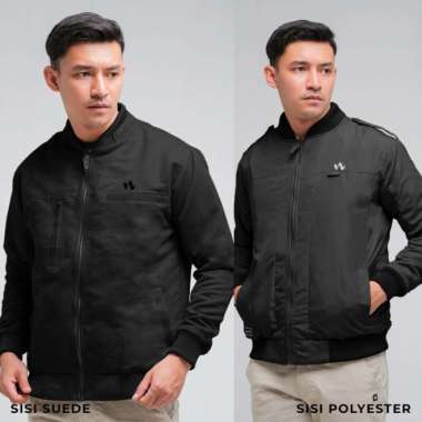 Jaket Bomber Bolak Balik Multifungsi HELIO Hitam - Iwearzule Hitam L