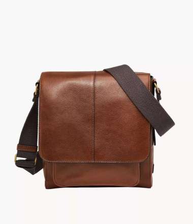 Fossil Kayden Courier Brown Tas Selempang Pria SBG1324-201