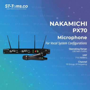 Nakamichi PX70 / PX 70 Professional Wireless Microphone with Receiver