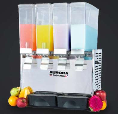 Aurora DD-48C Juice Dispenser Sytem Spray / Jus Dispenser 4 Tabung Dengan Pendingin Sistem Semprot D