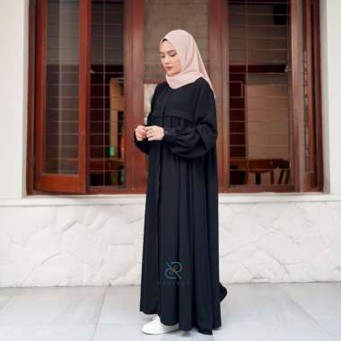 GAMIS JETBLACK PREMIUM ORIGINAL DRESS UMROH DAN HAJI M ADEEVA JETBLACK