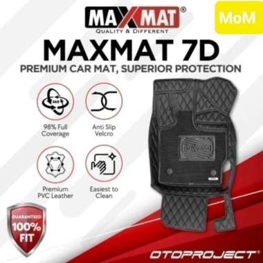 Karpet maxmat 7D Otoproject All New Rush 2022 Full Bagasi + Coil COIL TPE - DIAMOND BLACK
