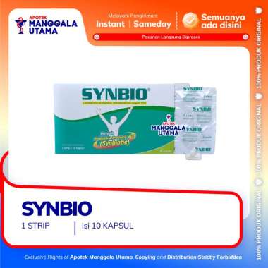 SYNBIO SUPLEMEN PROBIOTIK PREBIOTIK PER STRIP 10 KAPSUL