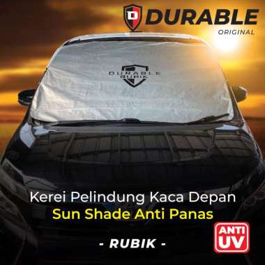 Sun Shade Krey Penutup Kaca Mobil Anti Panas Pelindung Kaca Depan Mobil Matahari DURABLE Rubik Guard