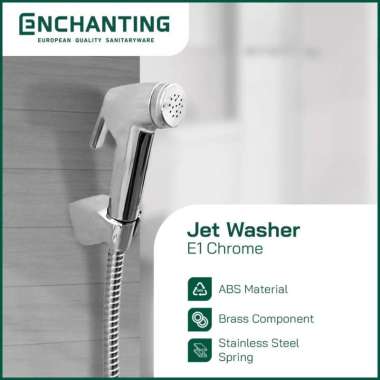 Closet Jet Washer Shower Toilet Europe Enchanting E1 Series - Chrome