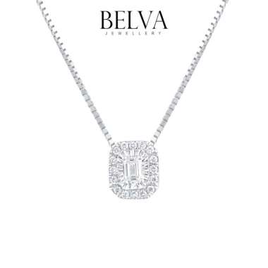 Liontin Berlian Emerald Cut - Belva Jewellery - BAPDBB01814
