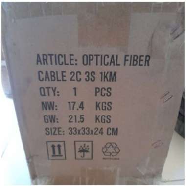 Kabel Fiber Optic FTTH Dropcore 2 Core 3 Sling Round Zimmlink 1000M