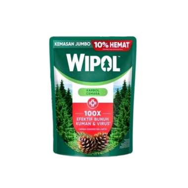 Wipol Karbol Cemara Pouch 1.5 Liter