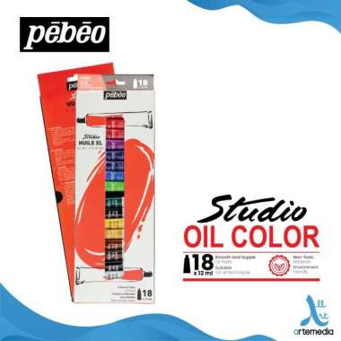 Cat Minyak Pebeo Studio Oil Paint 18x12ml Tube Set