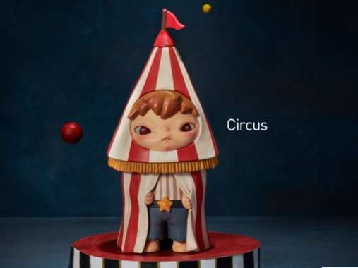 Hirono Shelter Pop Mart Selected ( Sealed Foil ), Warna Circus